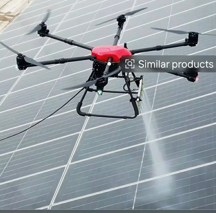 Commercial Drone Solar Panel Cleaning